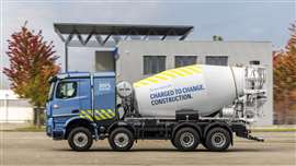 Camion de chantier électrique à batterie Mercedes-Benz eArocs 400