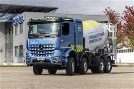Camion de chantier électrique à batterie Mercedes-Benz eArocs 400