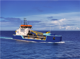 Damen Shipyards liefert UK Dredging einen dieselelektrischen Schleppsaugbagger.