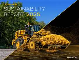Caterpillar has released its latest sustainability report.