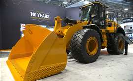Cat 972 Radlader auf der CES 2025