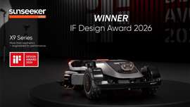 Sunseeker robotic Elite X9 robotic mower wins 2026 iF Design Award