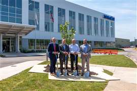 Komatsu Peoria expansion Ceremonial Tree Planting
