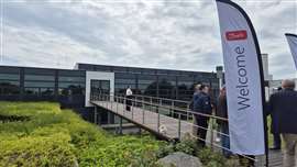 Ingresso al Centro di Sviluppo Applicazioni Danfoss nel campus di Nordborg