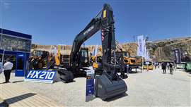 New Hyundai HX210 crawler excavator at Hillhead