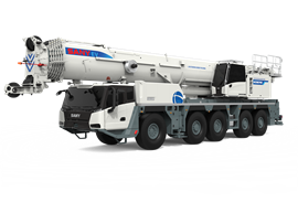 White and grey Sany all terrain hybrid crane SAC2500E7PHEV