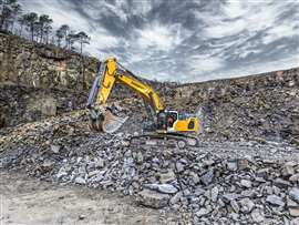 The new R 958 G8 crawler excavator has been developed for mining work (Image: Liebherr)