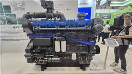 Die Methanolvariante des 6WH17 auf dem Baudouin-Stand auf der SMM 2026