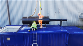 Il generatore MP1100E da 1100 kVA di Marapco, alimentato da un motore Perkins 5008, installato presso il Royal Victoria Hospital di Belfast (Immagine per gentile concessione di Perkins).