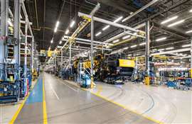 Linea di assemblaggio nello stabilimento Zedelgem
