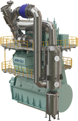 WinGD's iCER EGR system can reduce emissions in X-DF dual-fuel engines