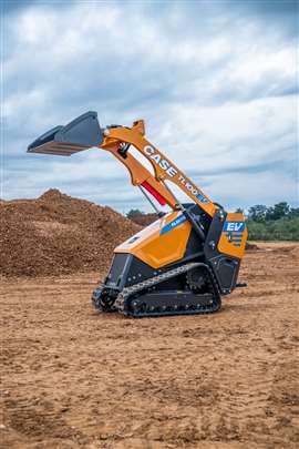 Case Construction Equipment's new TL100EV electric mini tracked loader (Image: Case Construction Equipment)