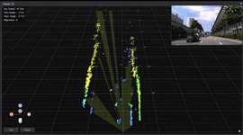 Color-coded pixel cloud generated by AIR4D system