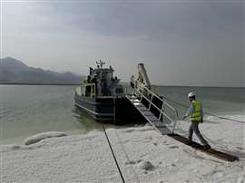 New workboat has entered service on the Dead Sea