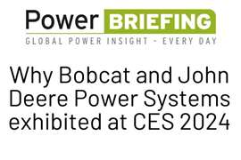 Bobcat and John Deere Power Systems say why they exhibited at CES 2024