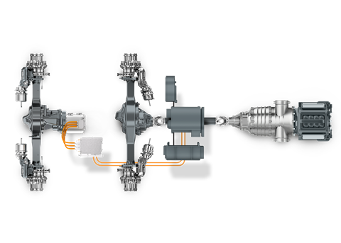 Dana Class 8 hybrid system