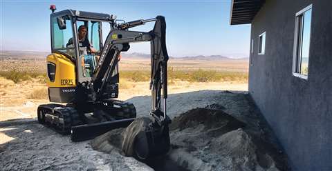 Volvo CE ERC25 electric mini excavator