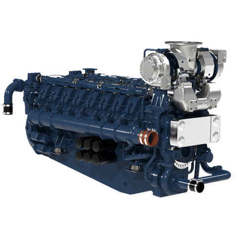 The new 16-cylinder G-drive diesel engine 16V170G by Isotta Fraschini