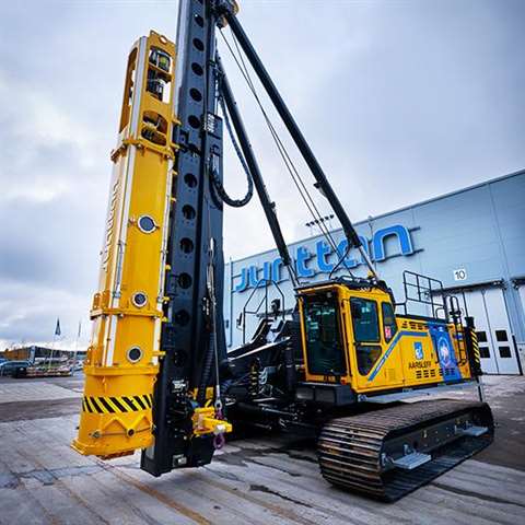 Junttan PMx2e electric pile driving rig