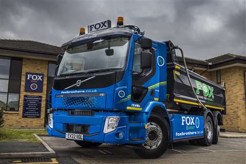 Volvo FE Electric as delivered to Fox Group