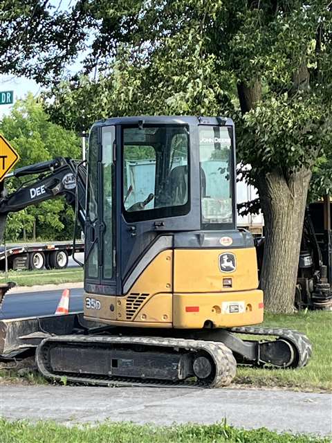 John Deere mini-excavator