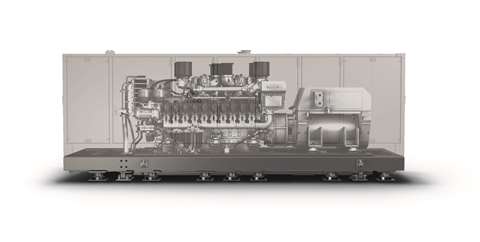 mtu 20V 4000 generator set