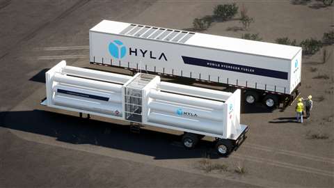 Hyla mobile hydrogen fuelling trailer