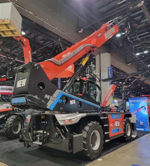 manitou, rotating telehandler, electric telehandler