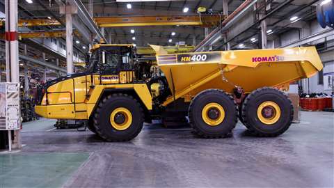 HM400-5 articulated haul truck 